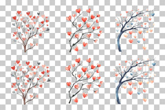 Heart Tree Clipart Bundle - CraftNest - Digital Crafting and Art