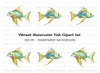 Colorful Fish Clipart Bundle