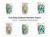 Cute Elephant Mandala Clipart Bundle