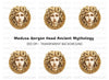Medusa Head Illustration Clipart Bundle