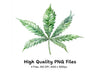 Cannabis Leaves Clipart Bundle
