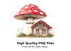 Mushroom House Clipart Bundle