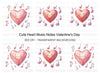 Cute Heart Music Notes Clipart Bundle