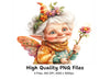 Elderly Fairy Clipart Bundle