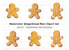 Cute Gingerbread Man Clipart Bundle