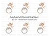 Diamond Ring and Cupid Clipart Bundle