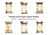 Ornate Floral Scroll Clipart Bundle