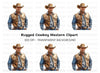 Rugged Cowboy Vest Clipart Bundle