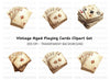 Vintage Playing Cards Clipart Bundle