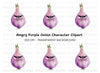 Angry Onion Clipart Bundle