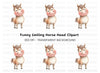 Cute Horse Clipart Bundle
