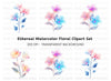 Vibrant Translucent Flower Clipart Bundle