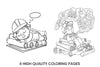 Construction and Dream Coloring Books