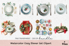 Cozy Dinner Set Clipart Bundle