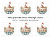 Vintage Circus Tent Sign Clipart Bundle