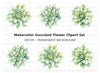 Succulent Clipart Bundle