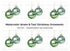 Christmas Ornaments Clipart Bundle