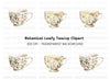 Delicate Teacups Clipart Bundle
