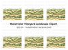 Vineyard Landscape Clipart Bundle