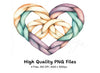 Braided Heart Clipart Bundle