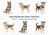 German Shepherd and Mixed Breed Dogs Clipart Bundle