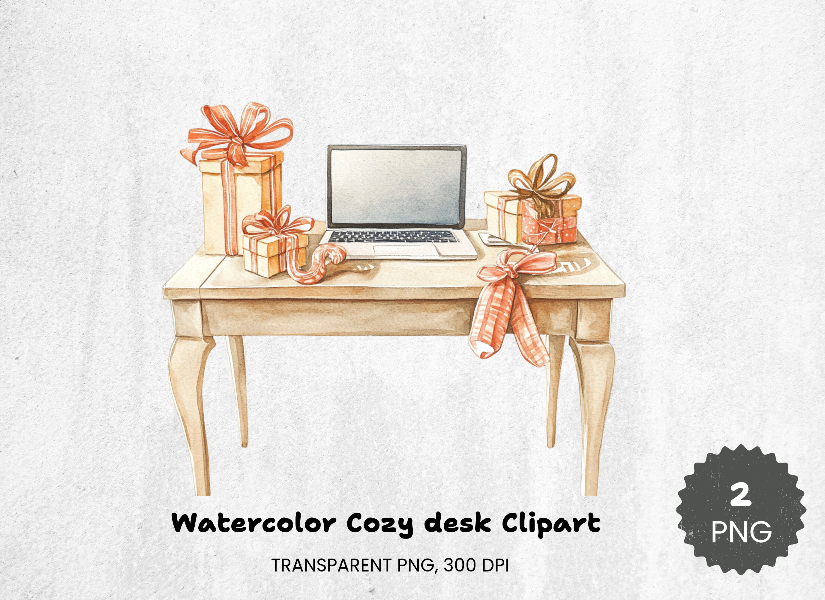 Cozy Desk Clipart Bundle