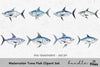 Tuna Fish Clipart Bundle