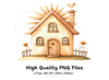 Charming Cottage House Clipart Bundle