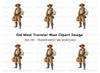 Traveler with Bag Clipart Bundle