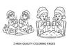 Winter Science Kids Coloring Books