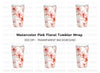 Floral Tumbler Clipart Bundle