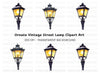 Vintage Street Lamp Clipart Bundle