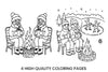 Cozy Winter Campfire Coloring Books