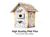 Birdhouse Clipart Bundle