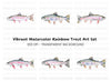Rainbow Trout Fish Clipart Bundle