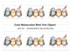 Cute Birds Clipart Bundle