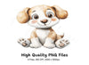 Adorable Puppy Clipart Bundle