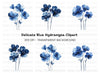 Blue Flowers Clipart Bundle