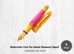 Cute School Elements Clipart Bundle - CraftNest - Digital Crafting and Art