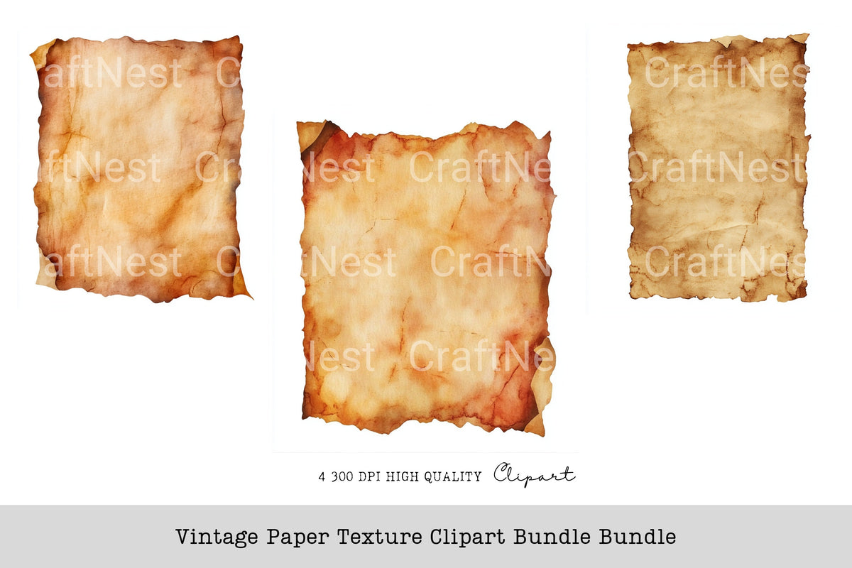 Vintage Texture Clipart Bundle