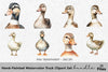 Hand Painted Duck Clipart Bundle