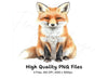 Cute Fox Clipart Bundle