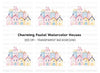 Pastel Houses Clipart Bundle