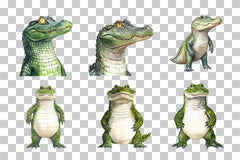 Alligator Wildlife Illustration Clipart Bundle - CraftNest - Digital Crafting and Art