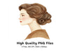Vintage Hairstyles Clipart Bundle