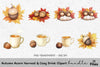 Autumn Acorn Harvest Cozy Drink Clipart Bundle