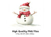 Cute Snowman Clipart Bundle