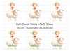 Sweet Cupid and Sheep Valentine Clipart Bundle