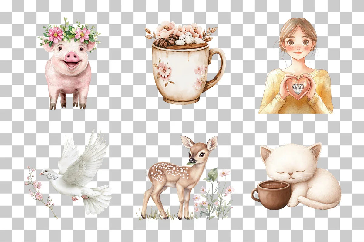 Whimsical Clip Art Pack Bundle - CraftNest - Digital Crafting and Art