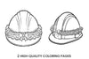 Christmas Hard Hats Coloring Books